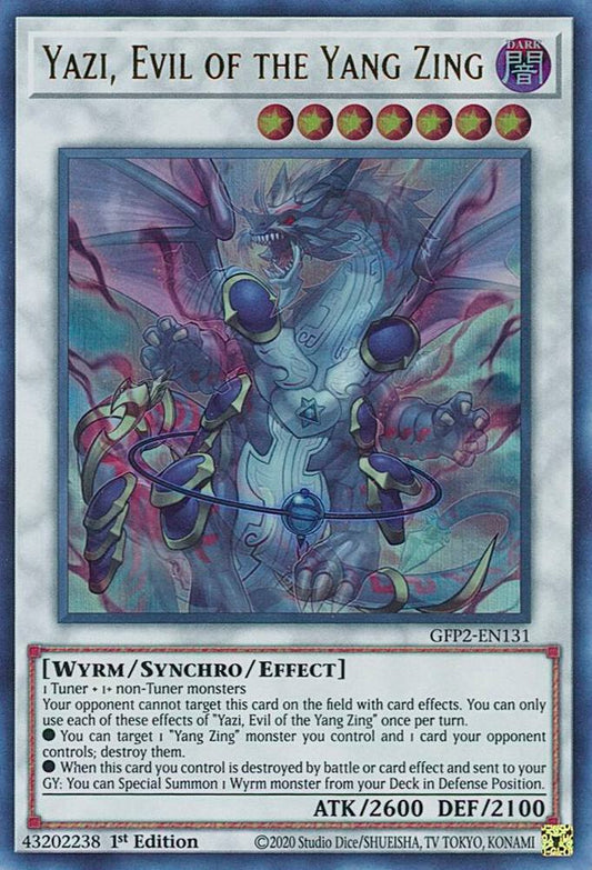 Yazi, Evil of the Yang Zing - Ultra Rare - 1st Edition - GFP2-EN131