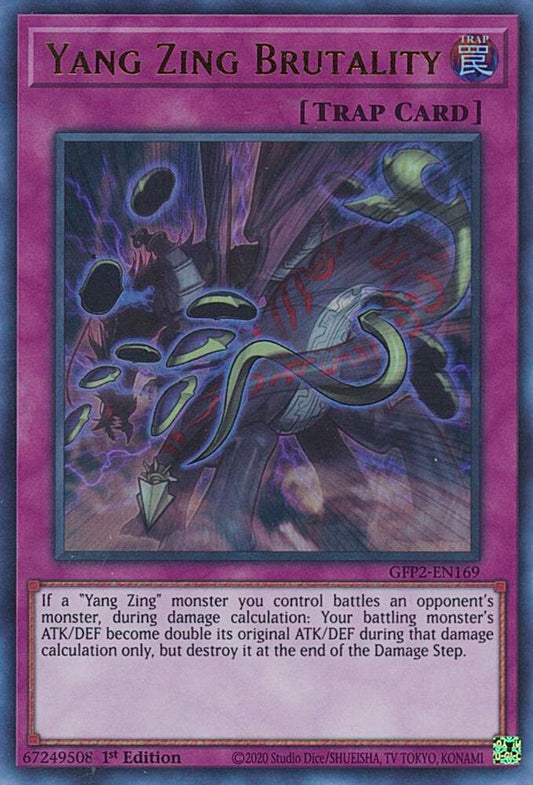 Yang Zing Unleashed - Ultra Rare - 1st Edition - GFP2-EN169