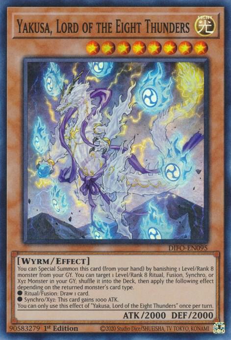 Yakusa, Lord of the Eight Thunders - Super Rare - 1st Edition - DIFO-EN095