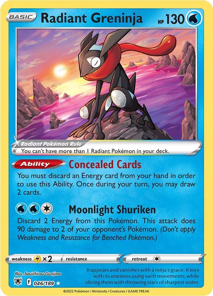 Radiant Greninja - Radiant Rare - 046/189