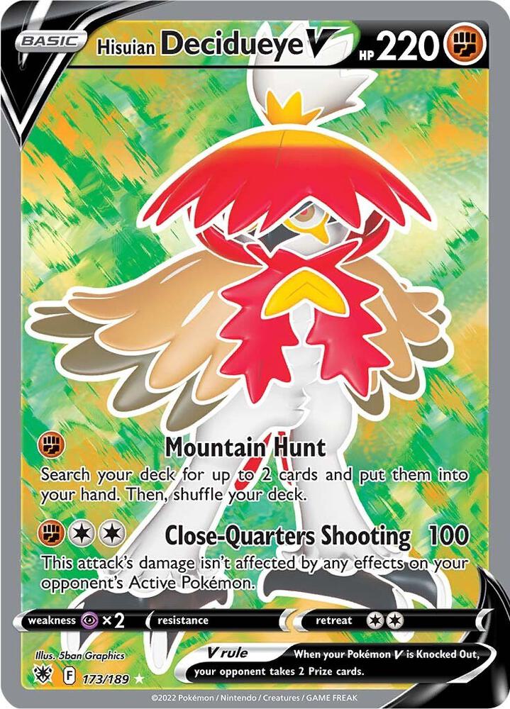 Hisuian Decidueye V (Full Art) - Ultra Rare - 173/189