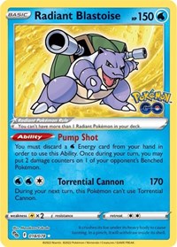 Radiant Blastoise - Holofoil - 018/078