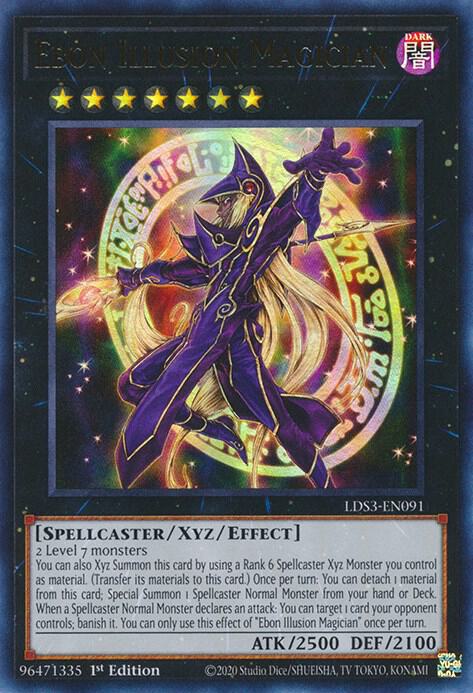 Ebon Illusion Magician - Ultra Rare - 1st Edition - LDS3-EN091