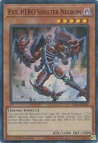 Evil HERO Sinister Necrom (Red) (Ultra Rare) - 1st Edition - LDS3-EN026