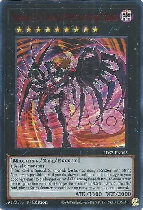 Number C40: Gimmick Puppet of Dark Strings (Red) - Ultra Rare - 1st Edition - LDS3-EN065
