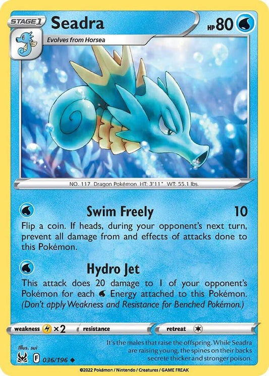 Seadra - Reverse Holo - Uncommon - 036/196