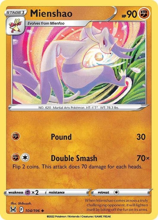 Mienshao - Reverse Holofoil - 104/196