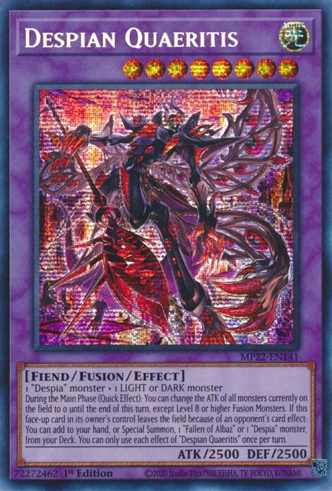 Despian Quaeritis - Prismatic Secret Rare - 1st Edition - MP22-EN141