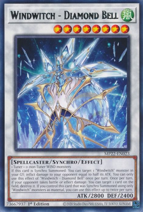 Windwitch - Diamond Bell (Rare) - 1st Edition - MP22-EN023