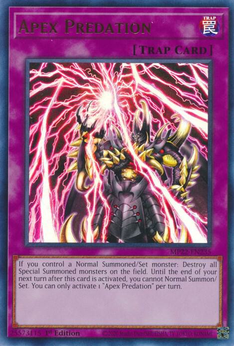 Apex Predation - Ultra Rare - 1st Edition - MP22-EN235