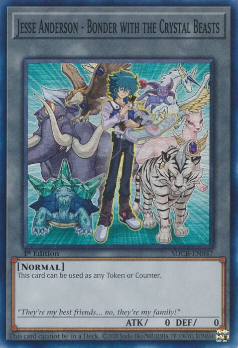 Jesse Anderson - Bonder With the Crystal Beast - Super Rare - 1st Edition - SDCB-EN047