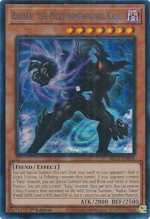 Radian, the Multidimensional Kaiju (Silver) - Ultra Rare - 1st Edition - BLC1-EN035