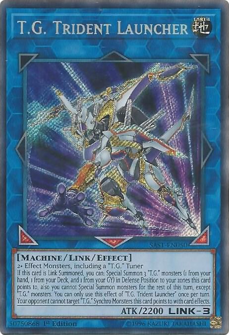 T.G. Trident Launcher - Secret Rare - 1st Edition - SAST-EN050