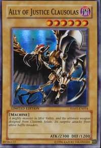 Ally of Justice Clausolas - Super Rare - Unlimited - HA01-EN014