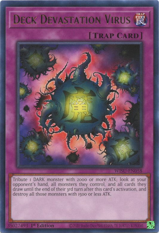 Deck Devastation Virus - Rare - 1st Edition - WISU-EN058