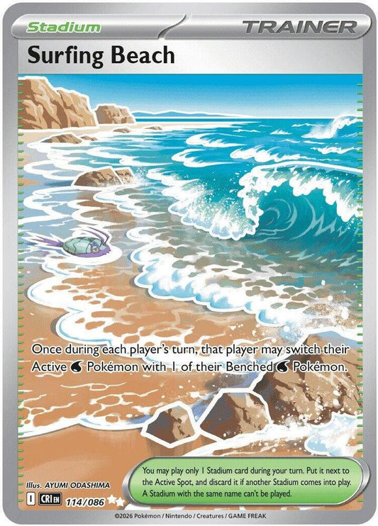 Surfing Beach - 114/086 (Holofoil)