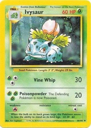 Ivysaur - Base Set - Unlimited - (Shadowless)