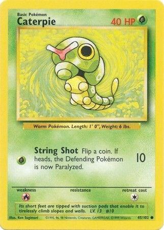 Caterpie - Base Set - Unlimted- (Shadowless)