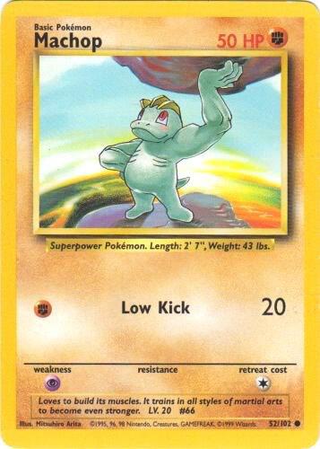 Machop - Base Set - Unlimited- (Shadowless)