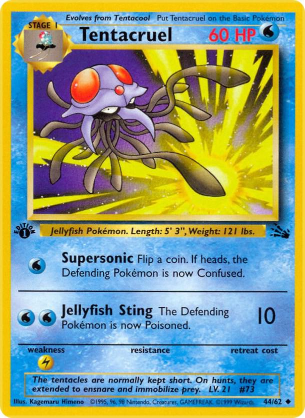 Tentacruel - Uncommon 1st Edition - 44/62