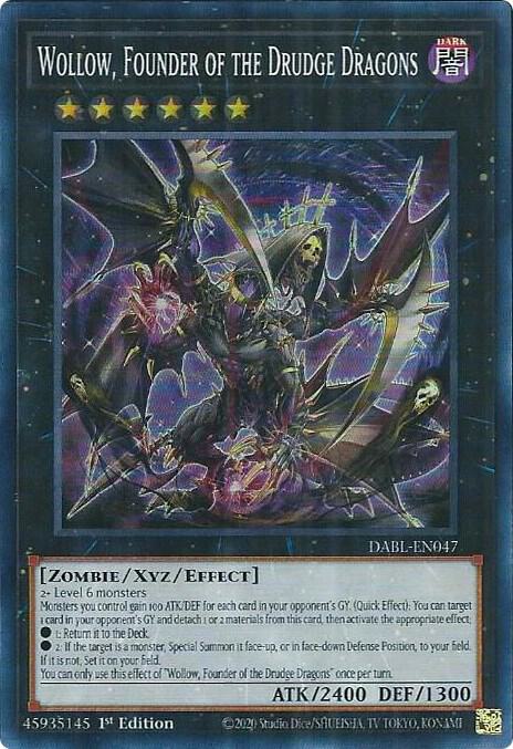 Wollow, Founder of the Drudge Dragons (Super Rare) - 1st Edition - DABL-EN047