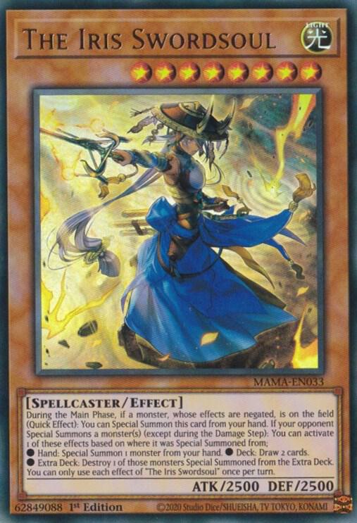 The Iris Swordsoul - Ultra Rare - 1st Edition - MAMA-EN033