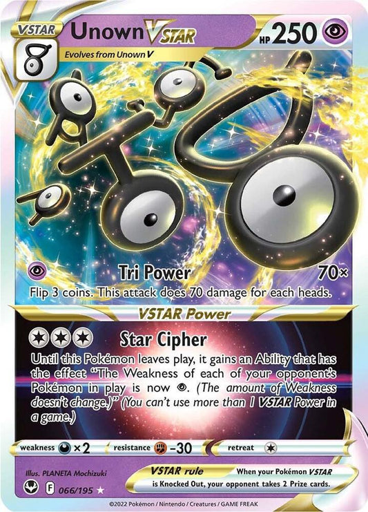 Unown VSTAR - Holofoil - 066/195
