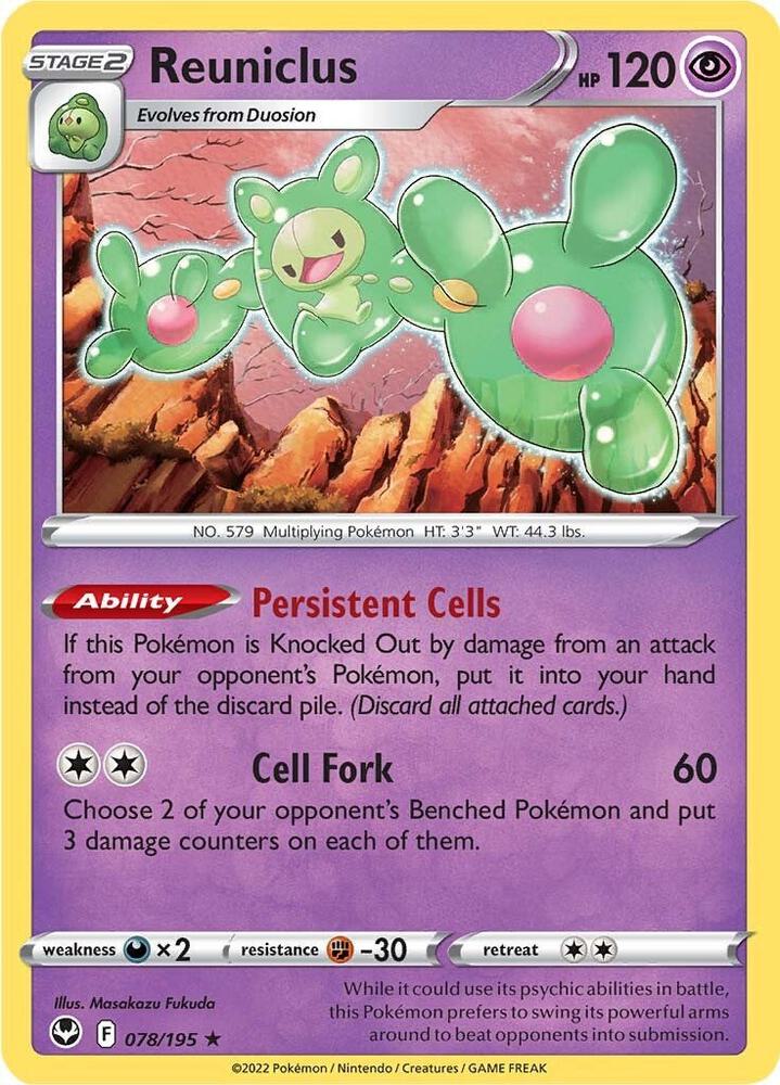 Reuniclus - Reverse Holofoil - 078/195