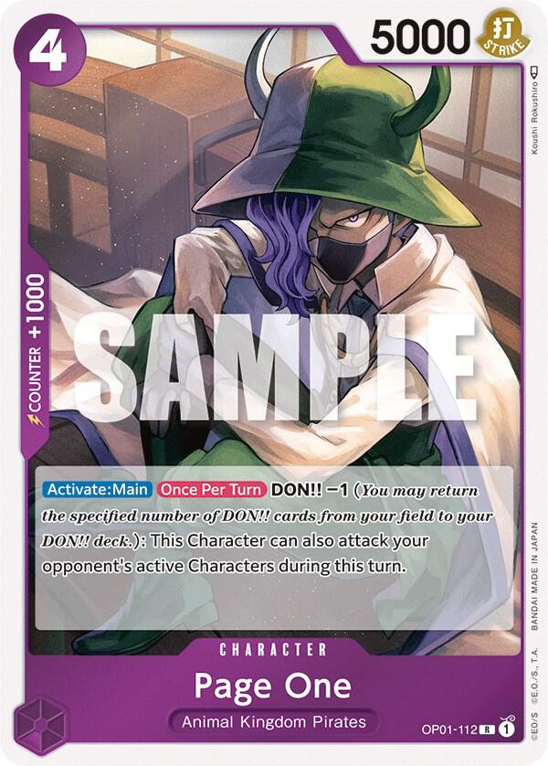 Page One - Rare - Foil - OP01-112