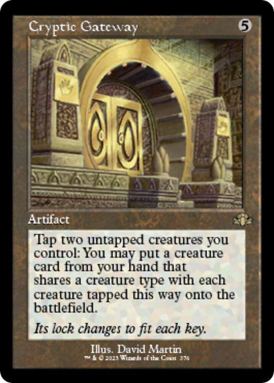 Cryptic Gateway (Retro Frame) - Rare - Foil - 376