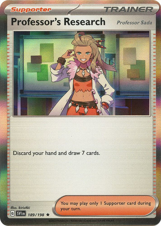 Professor's Reasearch [Professor Sada] - Holofoil - Rare - 189/198