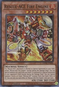 Rescue-ACE Fire Engine (Super Rare) - 1st Edition - AMDE-EN006