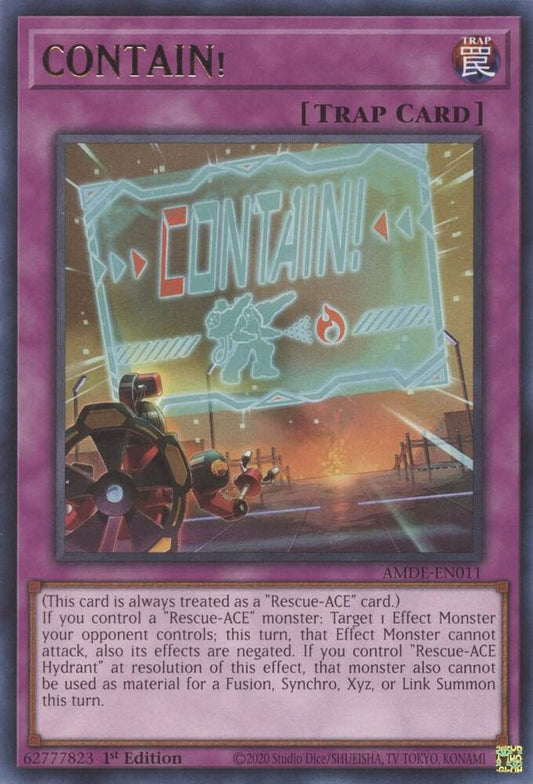CONTAIN! - Rare - 1st edition - AMDE-EN011