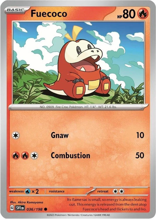Fuecoco - Reverse Holo - SVI 036/198
