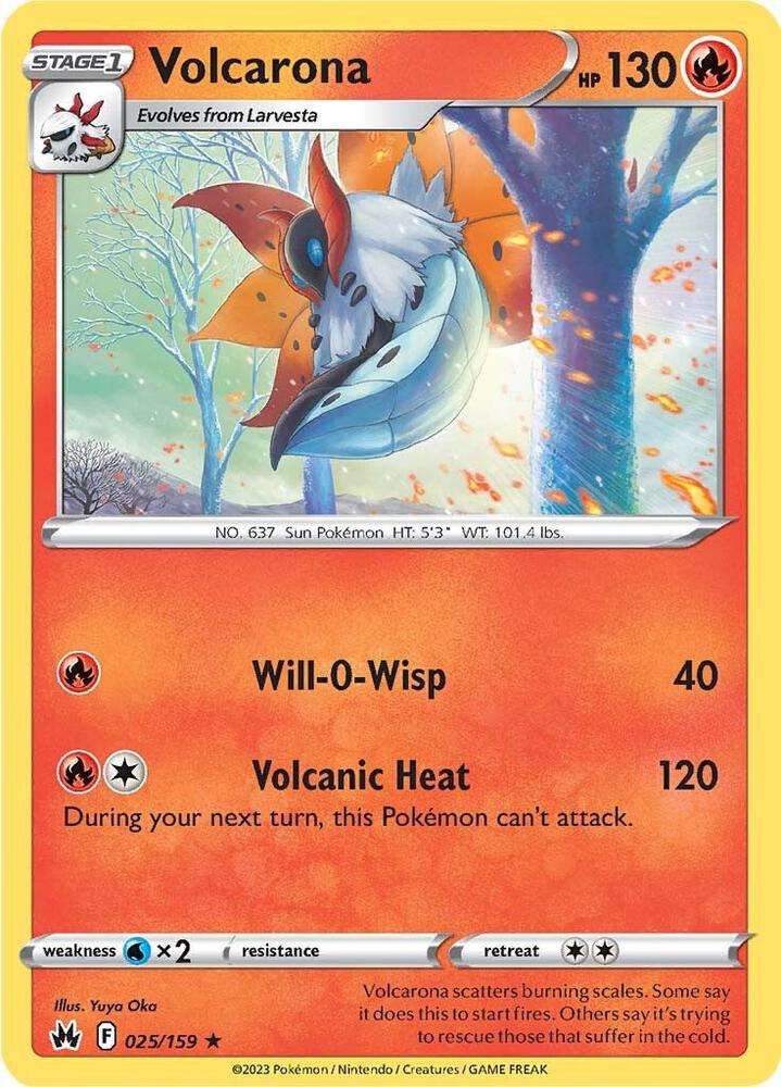 Volcarona - Rare - Normal - CRZ EN - 025/159