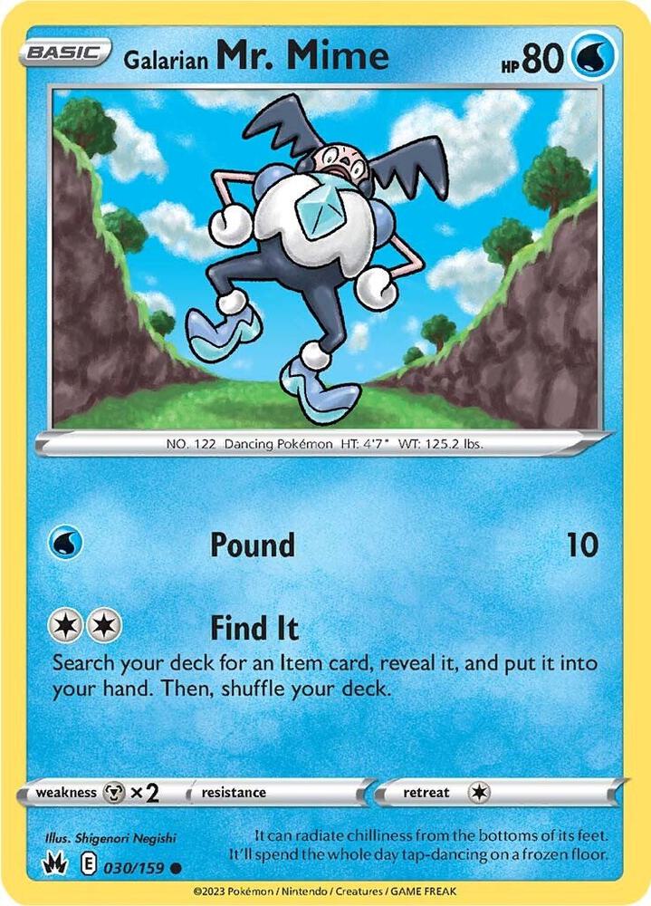 Galarian Mr. Mime - Reverse Holofoil - 030/159