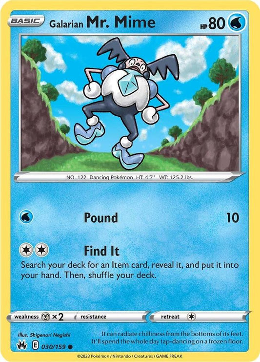 Galarian Mr. Mime - Reverse Holofoil - 030/159