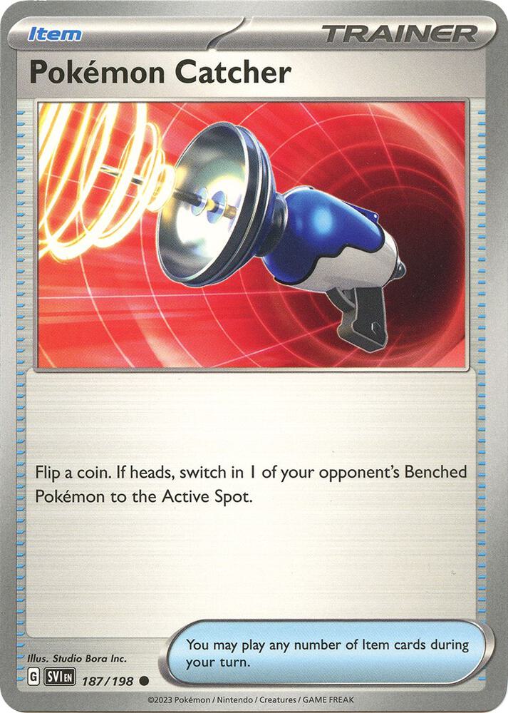 Pokemon Catcher - Reverse Holofoil - 187/198
