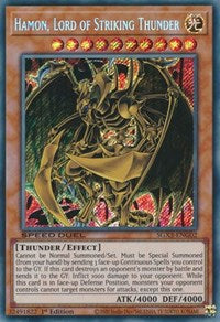 Hamon, Lord of Striking Thunder (Secret Rare) - 1st Edition - SGX3-ENG02