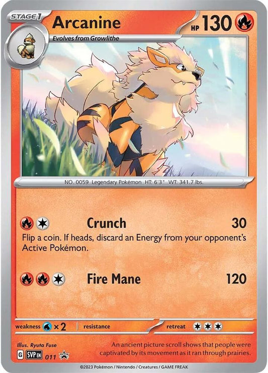 Arcanine - 011 - SV: Scarlet & Violet Promo Cards