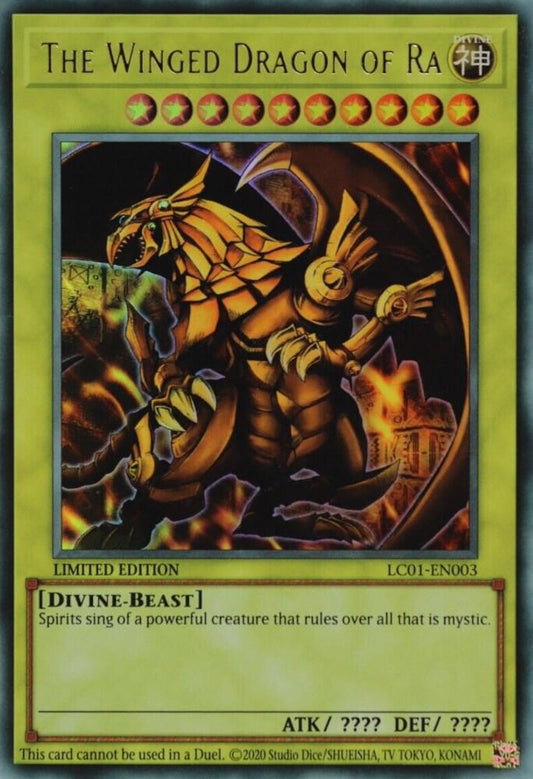 The Winged Dragon of Ra (25th Anniversary Edition) - Limited Edition - LCO1-EN003