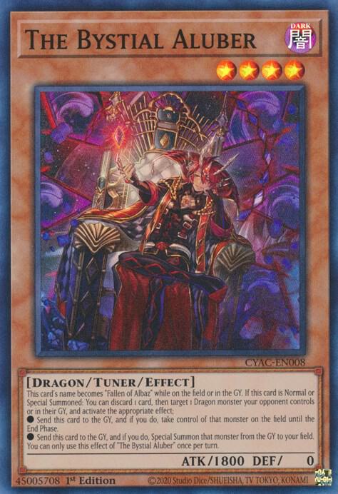 The Bystial Aluber - Super Rare - 1st Edition - CYAC-EN008