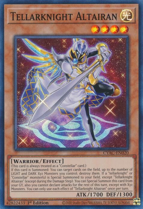Tellarknight Altairan - Super Rare - 1st Edition - CYAC-EN020