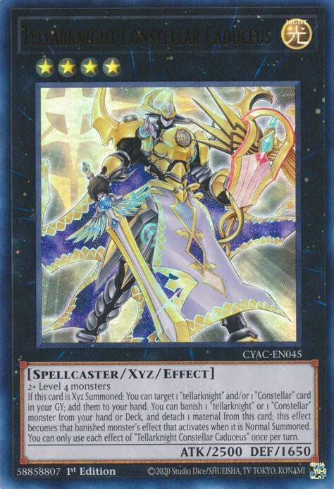 Tellarknight Constellar Caduceus - Ultra Rare - 1st Edition - CYAC-EN045