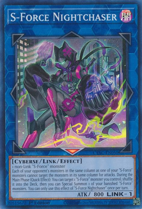 S-Force Nightchaser - Super Rare - 1st Edition - CYAC-EN050