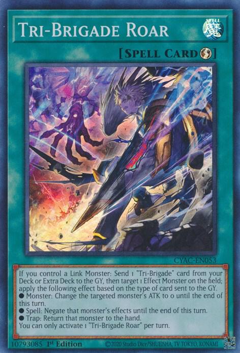 Tri-Brigade Roar - Super Rare - 1st Edition - CYAC-EN053