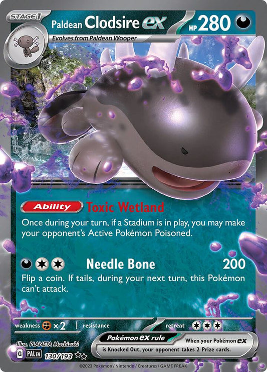 Paldean Clodsire ex - Foil - 130/193