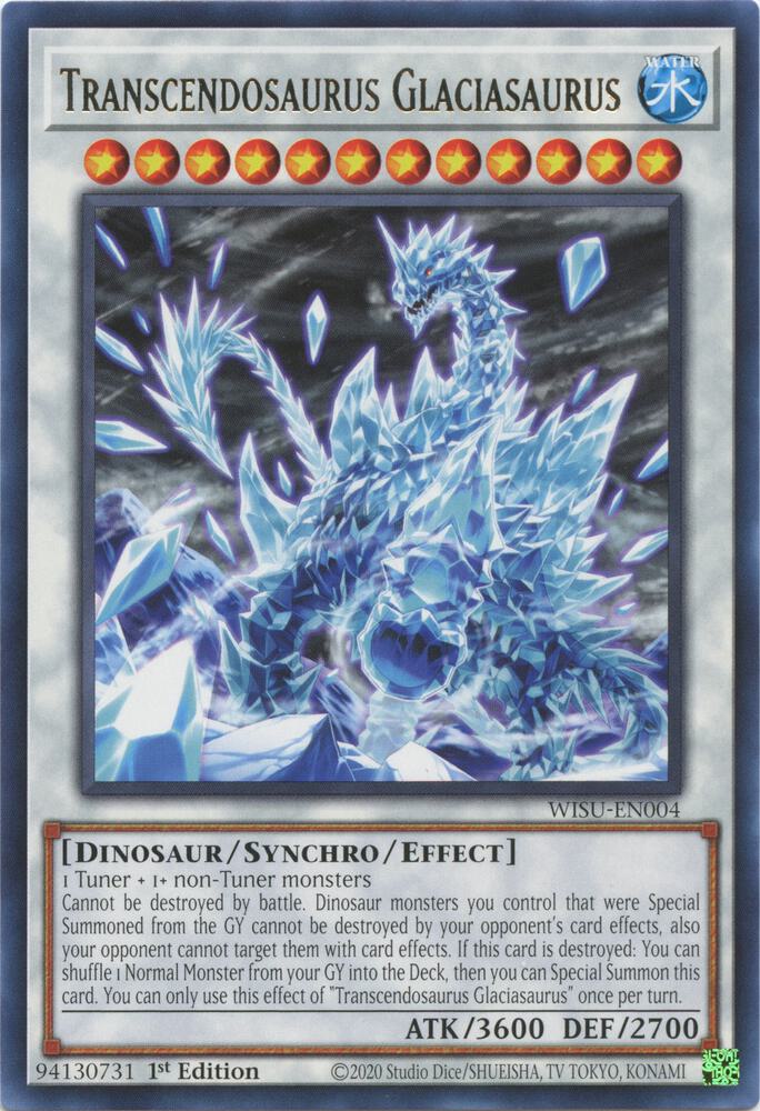 Transcendosaurus Glaciasaurus - Rare - 1st Edition - WISU-EN004
