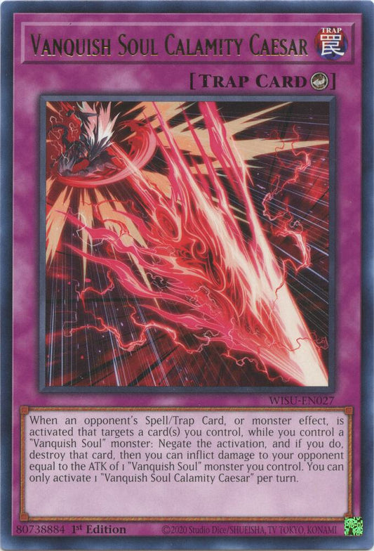 Vanquish Soul Calamity Caesar- Super Rare - 1st Edition - WISU-EN027