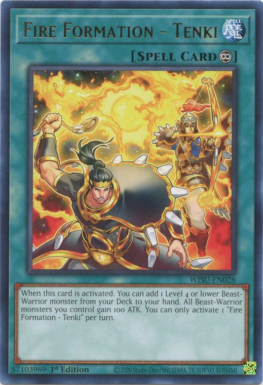 Fire Formation-Tenki - Super Rare - 1st Edition - WISU-EN028